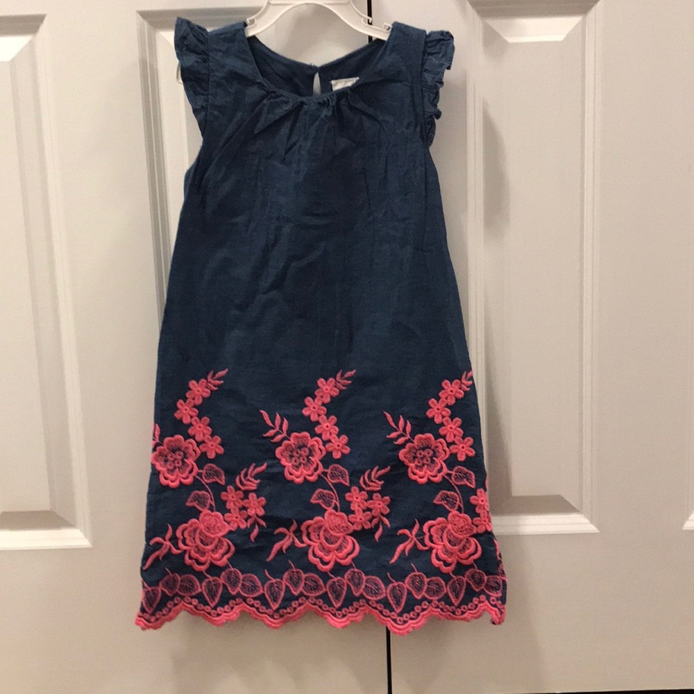Denim flower dress